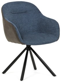 Zestaw krzeseł obiadowych z mechanizmem powrotnymDCH-Y1143 BLUE2, 2 szt.