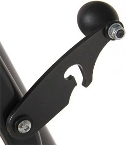 4-osobowa ogrodowa huśtawka metalowa, rozkładana, antracyt