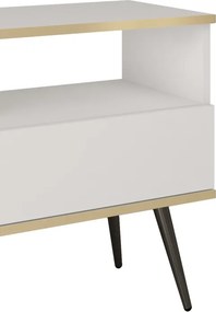 ORIANA Szafka nocna S 54 biała | nogi czarne