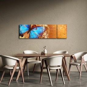 Obraz - Niebieski motyl (170x50 cm)