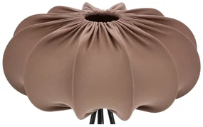Brązowa lampa stojąca z tekstylnym kloszem (wysokość 147 cm) Cafee – Candellux Lighting
