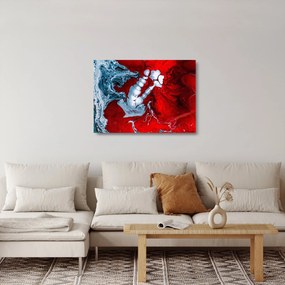 Obraz na szkle abstrakcyjnych plam (70x50 cm)