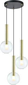 Potrójna lampa wisząca złota - K577- G3-W38