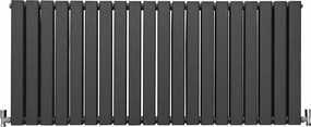 Grzejniki panelowe designerskie w kolorze antracytowym 600 mm x 1400 mm