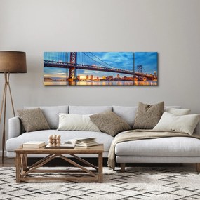 Obraz - Most Benjamina Franklina, Filadelfia (170x50 cm)