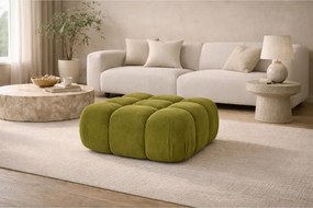 Pufa modułowa, tkanina welur Salvador, Oliwkowy, Selia