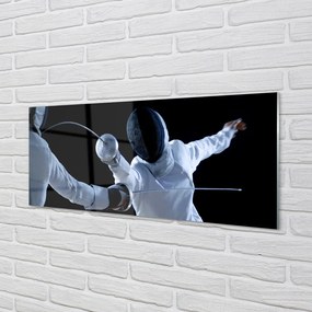 Szkło do Kuchni na Ścianę Drużyna w Białych Strojach