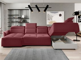 Narożnik MURILLO XL z elektryczną regulacją siedziska Prawostronny w tkaninie VOUGE 07 WERSAL