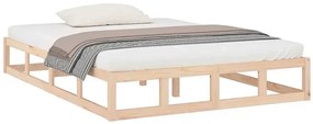 Naturalne sosnowe łóżko 120x200 - Rixo 4X