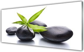 Dekor Szklany do Kuchni Duet Kamienia i Liścia