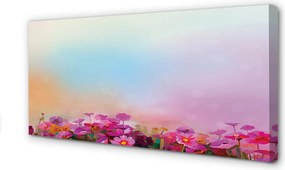 Zdjęcie na płótnie Kwiatki na Tle Nieba