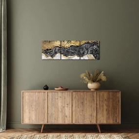 Obraz - marmur (z zegarem) (90x30 cm)