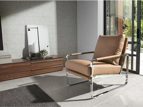 Fotel z ekoskóry w kolorze różowym 5046 ANGEL CERDA