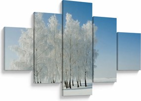 Obraz zaśnieżonego krajobrazu (125x70 cm)