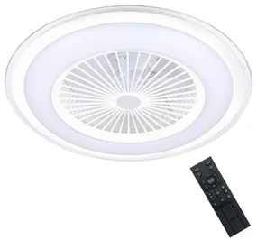 Brilagi - LED Oświetlenie ściemnialne z wentylatorem RONDA LED/48W/230V białe + pilot