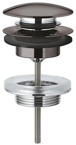 GROHE 65807A00 - Zestaw odpływowy z korkiem do umywalek z przelewem, grafitowy