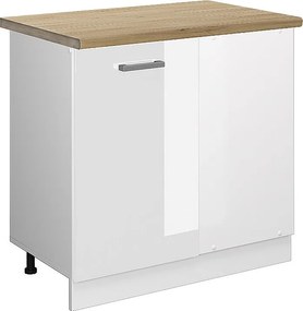 Szafka narożna biały wysoki połysk 86x60x81.6 r-line
