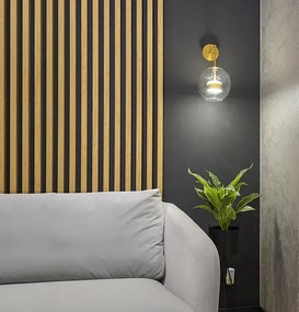 Akustyczne panele lamelowe 2 szt. złoty połysk A6-G10