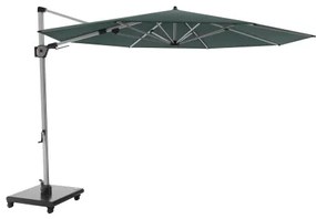 KNIRPS 320 x 320 cm - luksusowy wahadłowy parasol ogrodowy z drążkiem bocznym : Kolor parasola Knirps - Niebieski