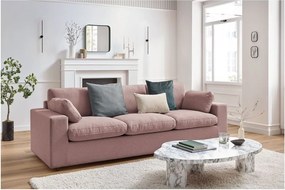 Różowa sofa 250 cm Belair – Bobochic Paris
