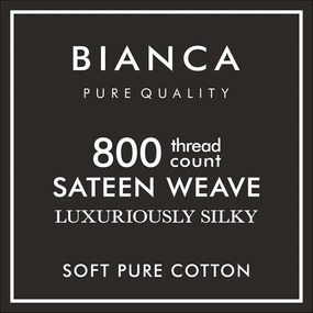 Białe prześcieradło z satyny bawełnianej z gumką 275x275 cm Luxury Cotton Sateen – Bianca