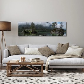 Obraz drzew w jeziorze (170x50 cm)