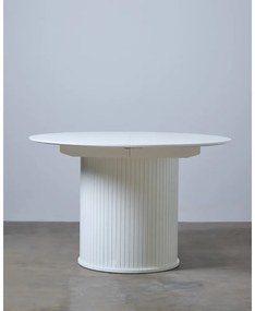Okrągły rozkładany stół z dodatkowym blatem ø 120 cm Nola – Unique Furniture