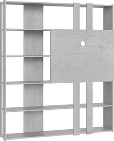 Regał otwarty Kato L z panelem TV Cementu