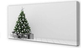 Duży obraz na płótnie Choinka i Prezenty