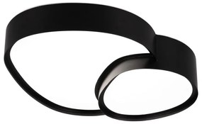 Czarna lampa sufitowa LED 36x43.5 cm Rise – Trio