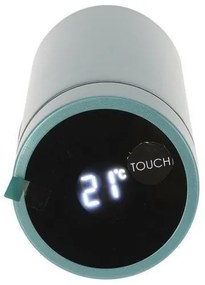 EH Termos ze stali nierdzewnej z termometrem Temp 450 ml, czarny