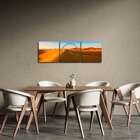 Obraz pustyni (z zegarem) (90x30 cm)