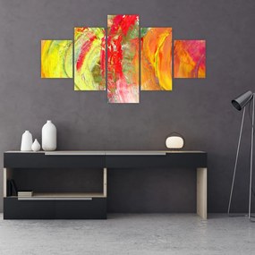 Obraz abstrakcji - malarstwo (125x70 cm)
