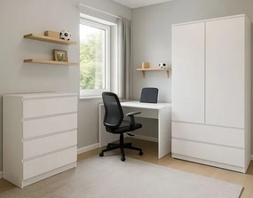 Biały komplet mebli szafa i komoda R8-S70
