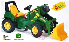Rolly toys rollyfarmtrac john deere z biegami, pompowane koła z łyżką
