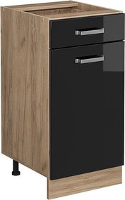 Szafka dolna do kuchni czarny wysoki połysk 40x46x81.6 r-line