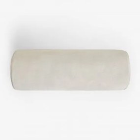 Wałek Poduszka 20x60 Cm Z Aksamitu Lesoto Aksamit Biały Gardenia - Sklum