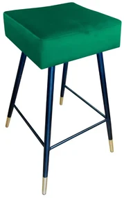 Hoker niski OLIMP VELVET GOLD zielony ATOS