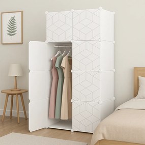 Szafa modułowa 147x75x47 cm – pojemna, solidna, łatwa w montażu