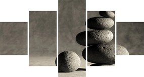 Obraz - Szare kamienie (125x70 cm)