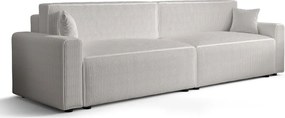 Biała sofa tapicerowana z funkcją spania W3-R85