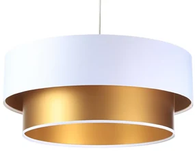 Lampa wisząca DOUBLE WHITE 60 biała/złota BPS KONCEPT