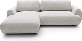 Masseno Narożnik ZEST z funkcją spania i pojemnikiem na pościel Narozniki L, Rozkładana sofa - Szary, PUENTE 80