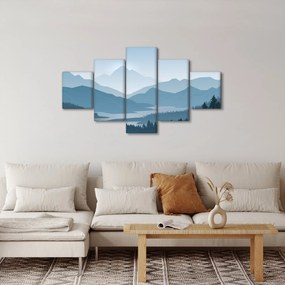 Obraz - Góry oczami grafika (125x70 cm)