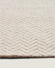 Kremowy wełniany dywan tkany ręcznie 160x230 cm Calira – Kave Home