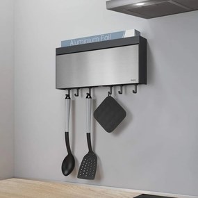 Uchwyt ścienny na rolki i folie kuchenne Tango Inox - Metaltex