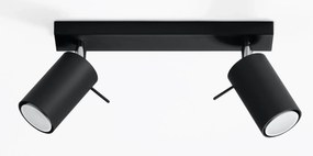Halogenowy plafon LED czarny H6-W81
