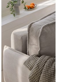 Beżowa sztruksowa rozkładana sofa 218 cm Tori – Bonami Selection