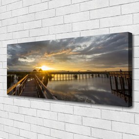 Duży obraz na płótnie Nowoczesny Most nad Cieśniną