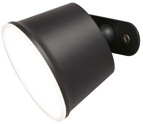 Czarna lampa stołowa LED z metalowym kloszem (wysokość 34 cm) Voet – Fischer &amp; Honsel
